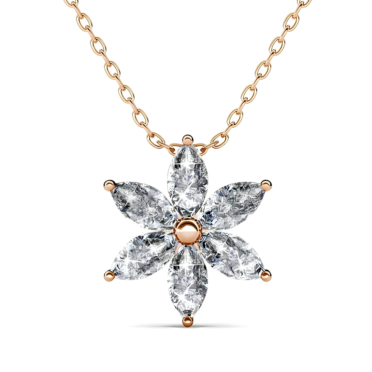 Sparkly Flora Necklace