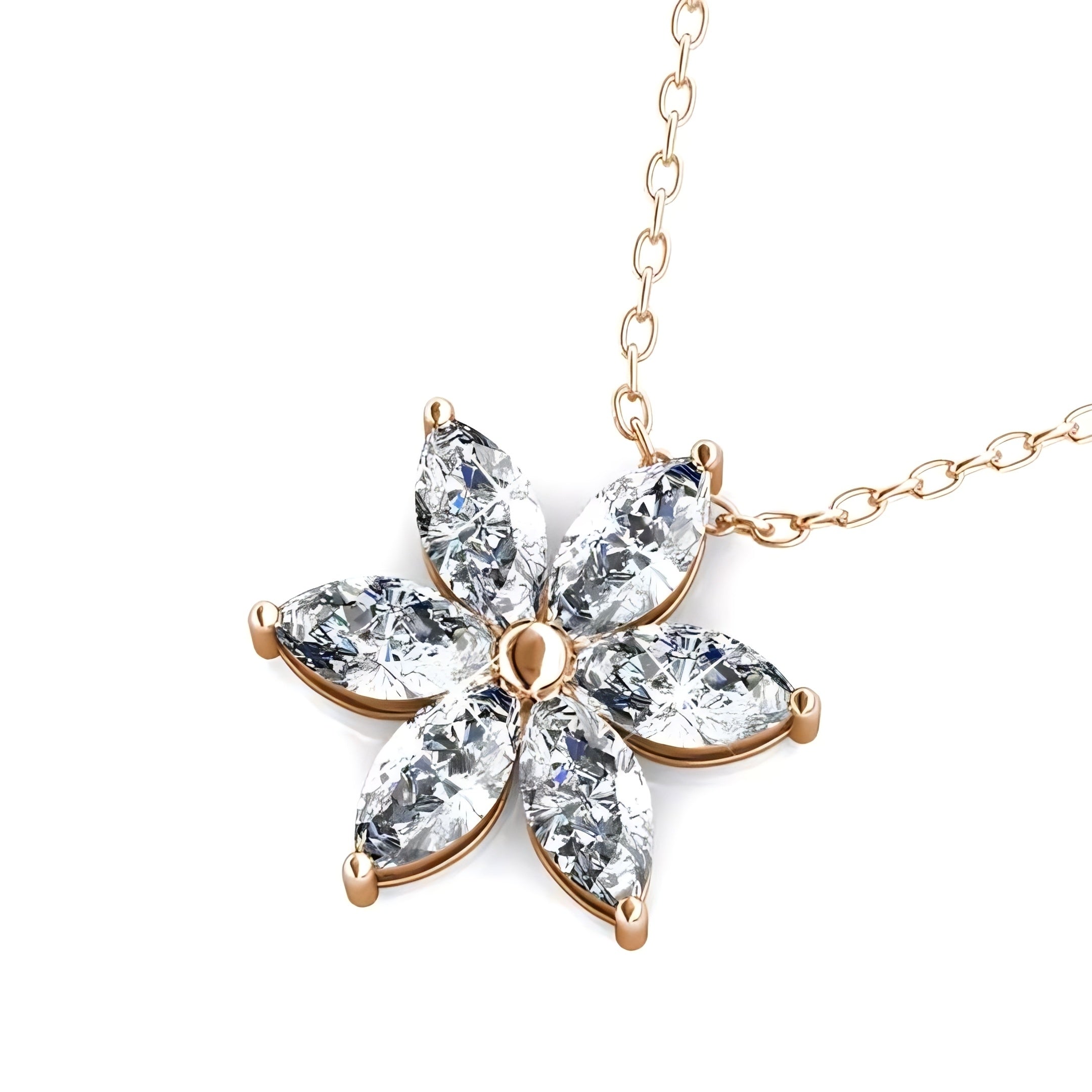 Sparkly Flora Necklace